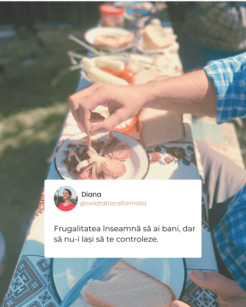 Frugalitatea înseamnă să ai bani, dar să nu-i lași să te controleze.
