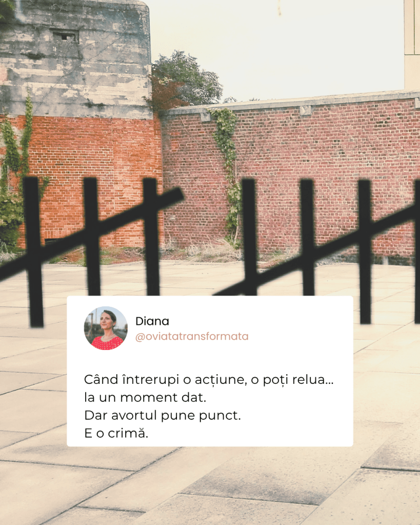 Avortul pune punct. E o crimă